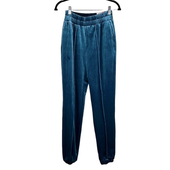 INC International Concepts Teal Green Velvet Jogger Pants Size XS New with tags! - Picture 1 of 10